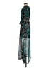 Beige by ECI 100% Polyester Paisley Teal Cocktail Dress Size 8 - photo 5