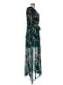 Beige by ECI 100% Polyester Paisley Teal Cocktail Dress Size 8 - photo 4