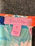 Lilly Pulitzer 100% Polyester Tropical Blue Romper Size 10 - photo 4