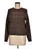 Unbranded 100% Polyester Chevron-herringbone Brown Pullover Sweater Size M - photo 1