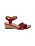 Madewell 100% Leather Red Wedges Size 7 - photo 1