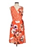 Venus Print Orange Cocktail Dress Size M - photo 1