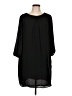 Joe Fresh 100% Polyester Solid Black Casual Dress Size 12 - photo 1