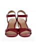 Madewell 100% Leather Red Wedges Size 7 - photo 2