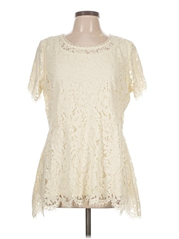 Isaac Mizrahi LIVE! Short Sleeve Blouse (view 1)