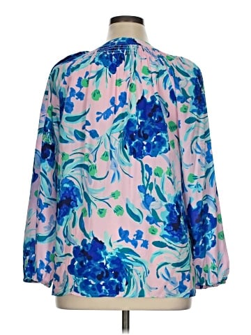 Lilly Pulitzer 3/4 Sleeve Silk Top (view 2)