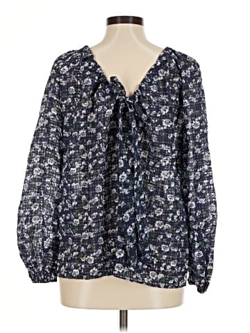 Pearl By Lela Rose Long Sleeve Blouse (view 2)