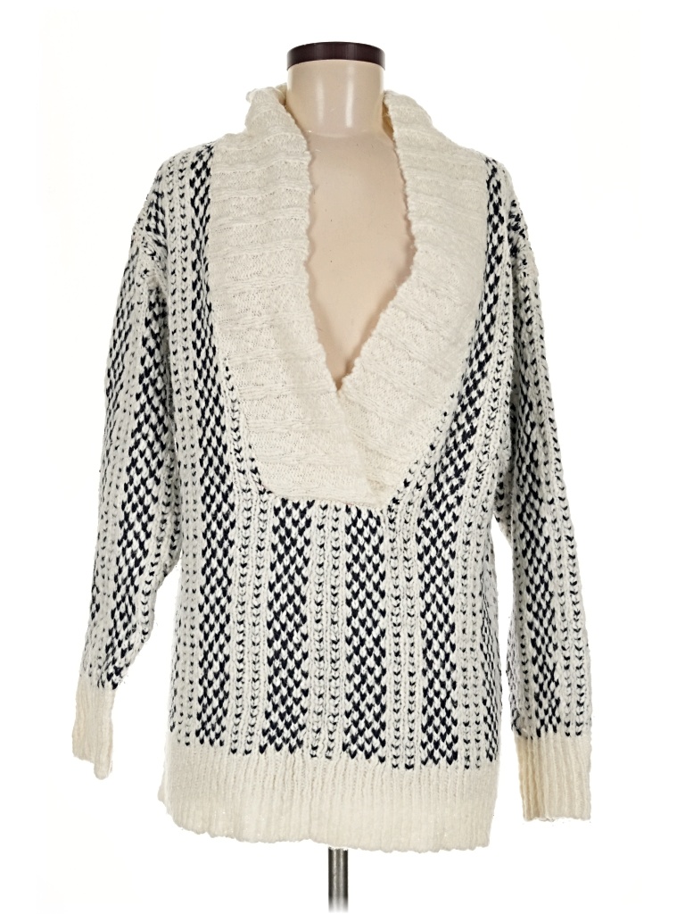 Pre-owned Jcrew Wool Sweater In Ivory