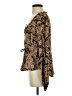 VICI Brown Long Sleeve Blouse Size S - photo 5