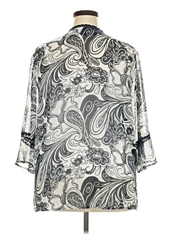 Susan Graver 3/4 Sleeve Blouse (view 2)
