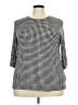 Grace Houndstooth Black 3/4 Sleeve Blouse Size 2X - photo 1