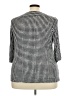 Grace Houndstooth Black 3/4 Sleeve Blouse Size 2X - photo 2