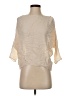 Stylein 100% Silk Ivory 3/4 Sleeve Silk Top Size S - photo 1