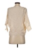 Stylein 100% Silk Ivory 3/4 Sleeve Silk Top Size S - photo 2
