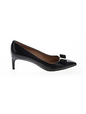 Salvatore Ferragamo Leather Block Heels (view 1)