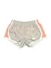 Nike 100% Polyester Metallic Silver Athletic Shorts Size 3 - photo 1