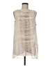 H By Halston 100% Polyester Tie-dye Ivory Sleeveless Blouse Size M - photo 1