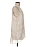 H By Halston 100% Polyester Tie-dye Ivory Sleeveless Blouse Size M - photo 4