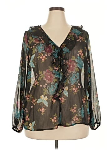 LC Lauren Conrad Long Sleeve Blouse (view 1)