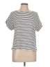 Chico's Stripes Ivory Short Sleeve T-Shirt Size Lg (2) - photo 1