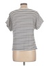Chico's Stripes Ivory Short Sleeve T-Shirt Size Lg (2) - photo 2