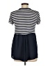 Eri + Ali Stripes Ivory Short Sleeve Top Size M - photo 2
