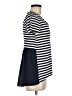 Eri + Ali Stripes Ivory Short Sleeve Top Size M - photo 4