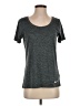 Nike 100% Polyester Gray Active T-Shirt Size S - photo 1
