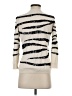 Sigrid Olsen Animal Print Stripes Zebra Print White Ivory Cardigan Size S - photo 2