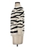 Sigrid Olsen Animal Print Stripes Zebra Print White Ivory Cardigan Size S - photo 5