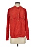 Vince. 100% Silk Red Long Sleeve Silk Top Size S - photo 1