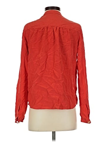 Vince. Long Sleeve Silk Top (view 2)