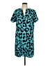 Shein Animal Print Teal Casual Dress Size L - photo 1