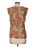DKNY Jeans 100% Nylon Orange Sleeveless Blouse Size M - photo 2