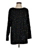 Casual Corner Polka Dots Black Long Sleeve Top Size S - photo 1