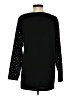 Casual Corner Polka Dots Black Long Sleeve Top Size S - photo 2