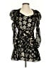 LoveShackFancy Stars Black Cocktail Dress Size 4 - photo 1