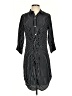 Three Dots Stripes Black Casual Dress Size S - photo 1
