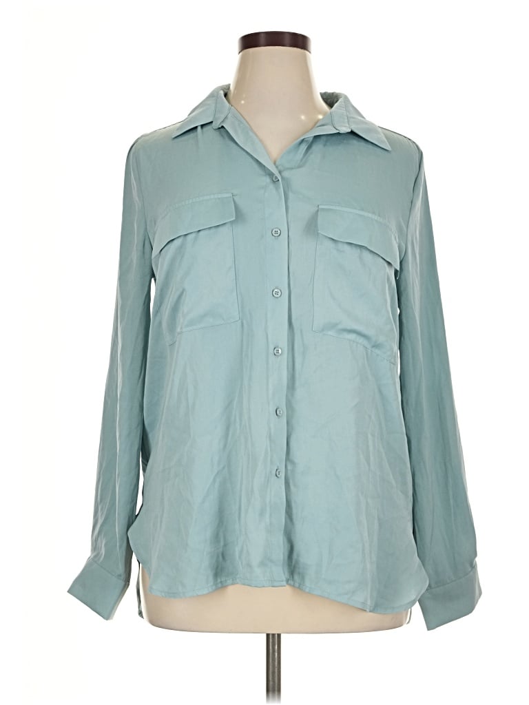 Melloday Long Sleeve Blouse In Teal