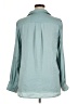 MELLODAY 100% Polyester Solid Teal Long Sleeve Blouse Size XL - photo 2