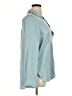 MELLODAY 100% Polyester Solid Teal Long Sleeve Blouse Size XL - photo 4