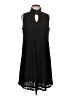 Libby Edelman 100% Polyester Black Casual Dress Size L - photo 1