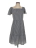 Monteau Stripes Gray Casual Dress Size S - photo 1