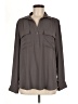 Ann Taylor 100% Polyester Gray Long Sleeve Blouse Size M - photo 1