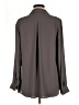 Ann Taylor 100% Polyester Gray Long Sleeve Blouse Size M - photo 2