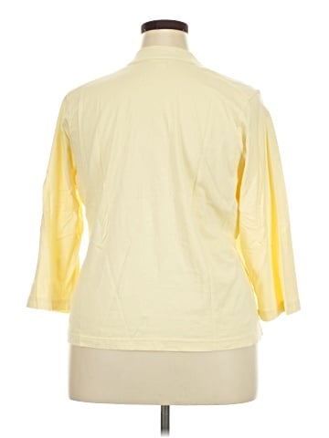 Cj Banks 3/4 Sleeve Button-Down Shirt (view 2)