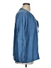 Curations 100% Lyocell Blue 3/4 Sleeve Blouse Size 1X - photo 4