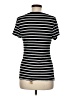 Max Studio Stripes Black Short Sleeve T-Shirt Size M - photo 2
