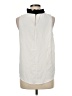 J.Crew 100% Polyester White Sleeveless Top Size M - photo 2