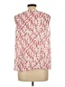 Talbots 100% Cotton Red Sleeveless Blouse Size L - photo 2
